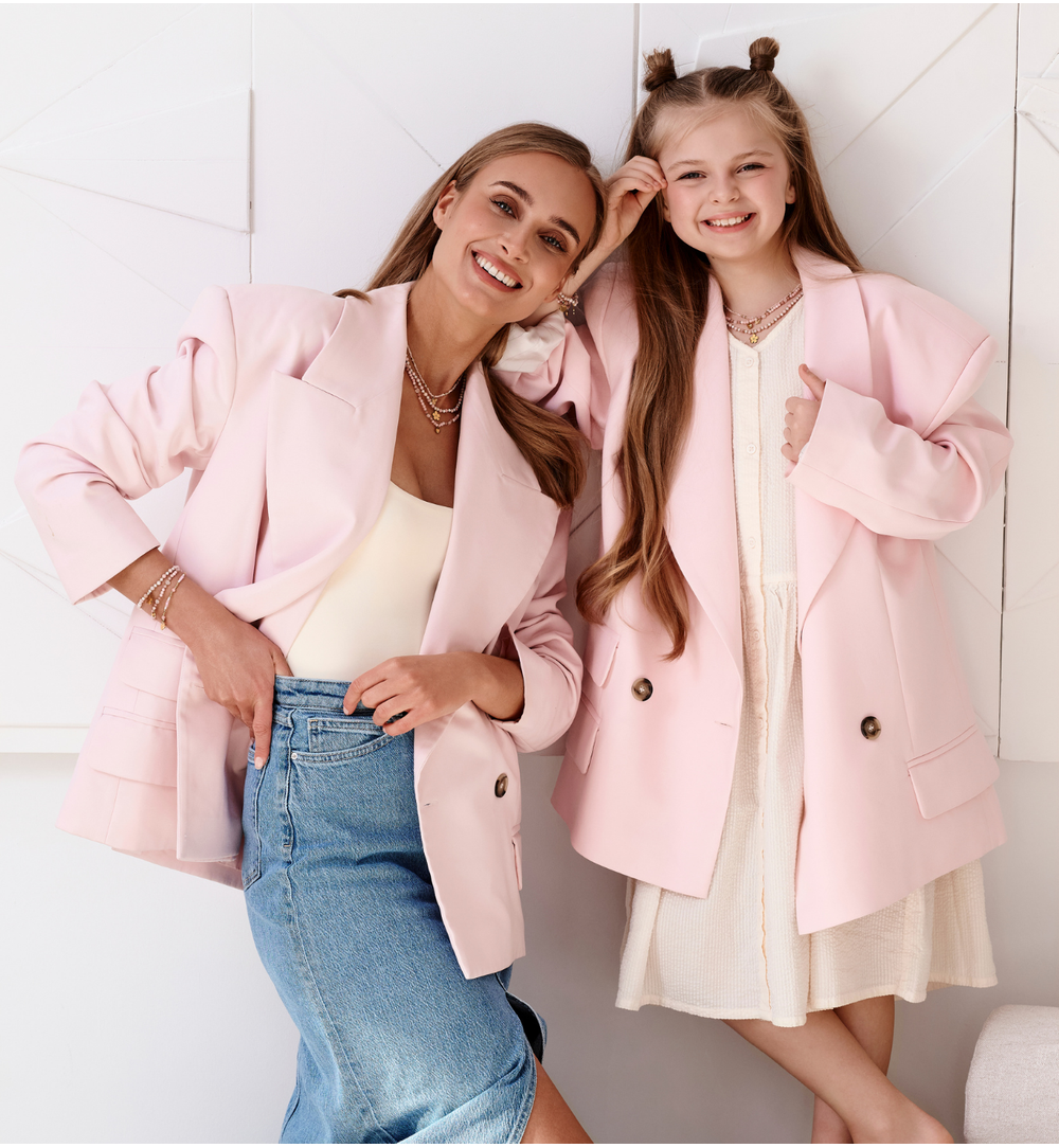 Bransoletka różowa z sercem BTW3398