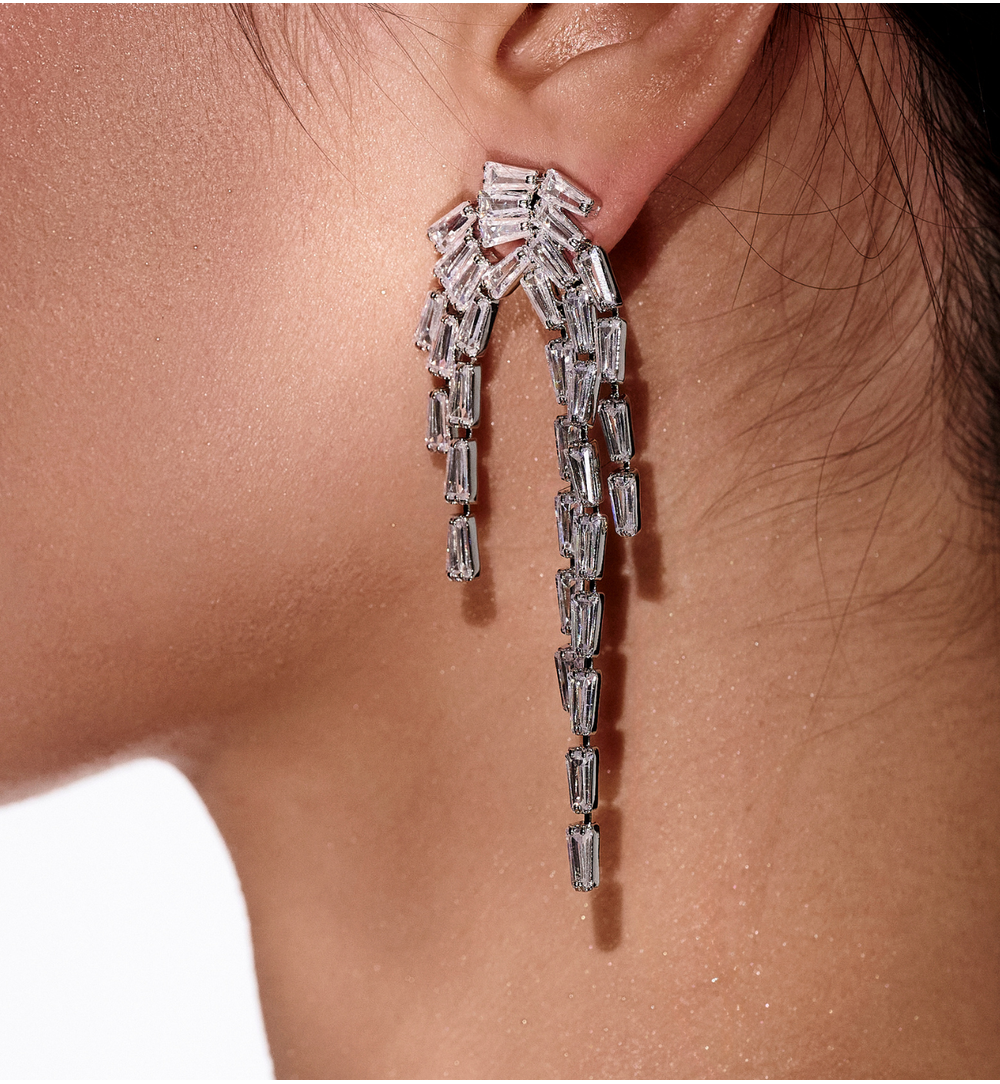 Kolczyki srebrne z kryształkami Samantha KSS1524