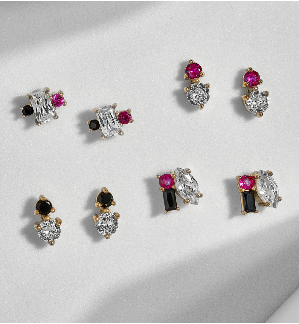 Kolczyk z cyrkoniami Emme KSA0657