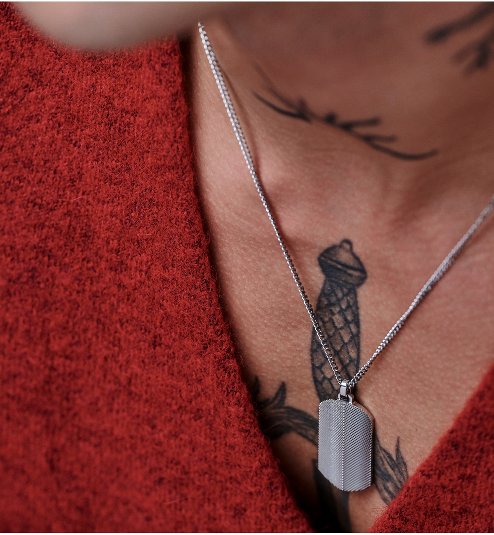 Naszyjnik nieśmiertelnik srebrny NMITC0188