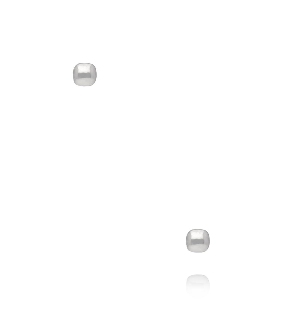 Zestaw srebrnych kolczyków – serce, kulka i geometryczna forma KMB0029