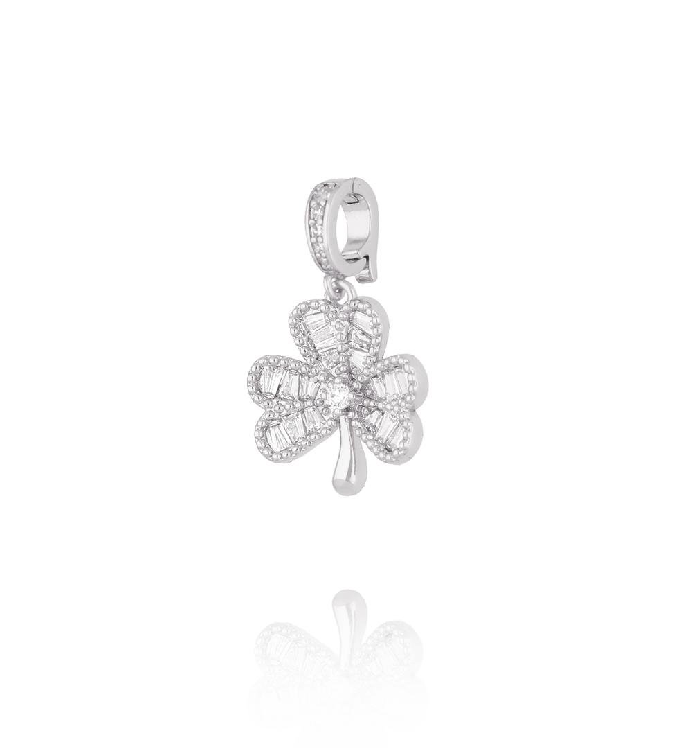 Charms srebrny kwiat z kryształkami CHSS0033