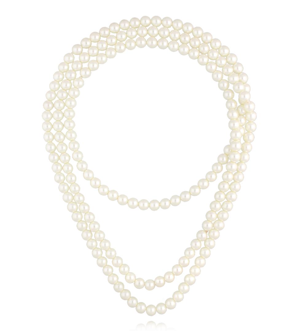 Naszyjnik z pereł długi NPE0304