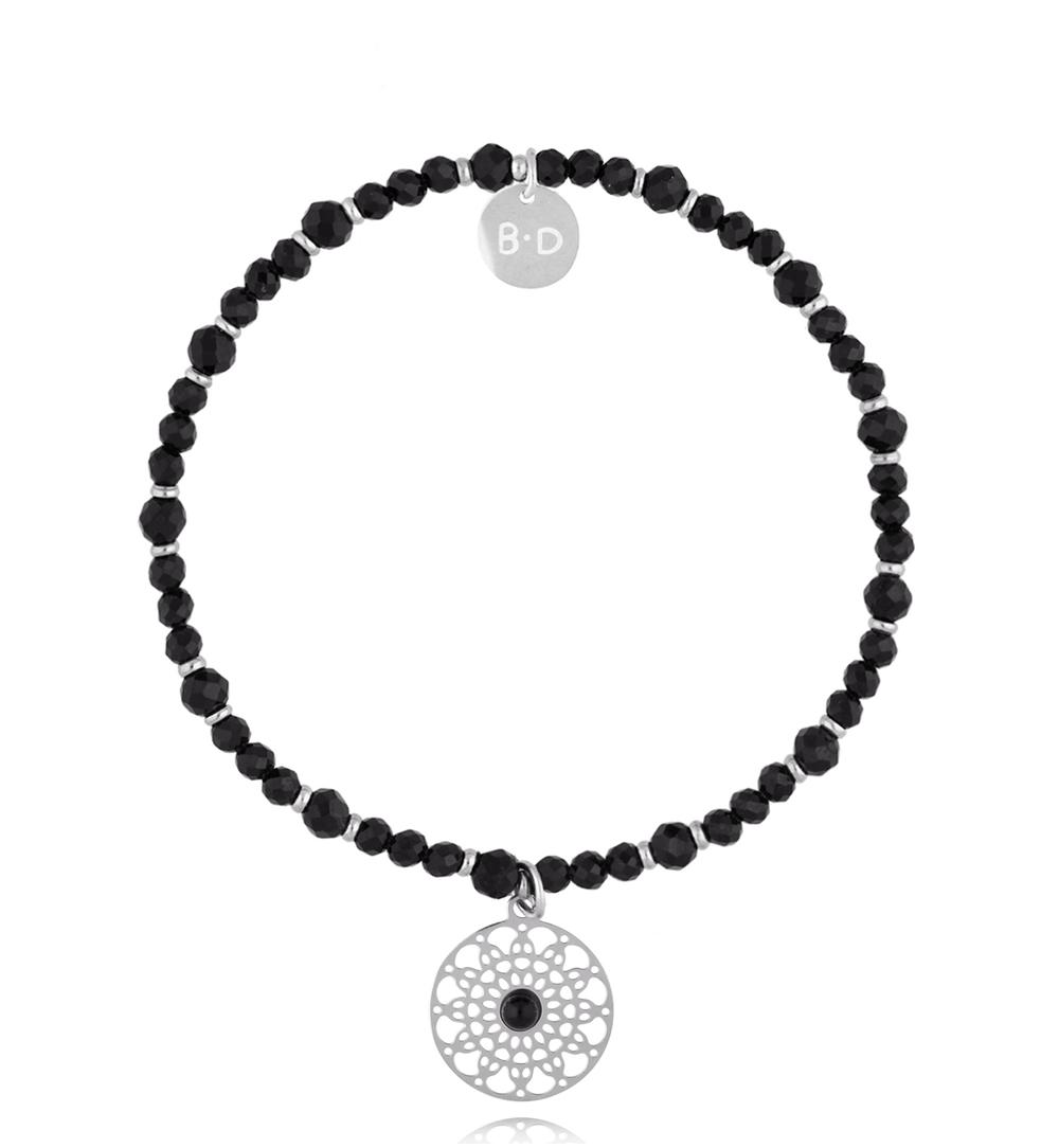 Bransoletka z czarnymi turmalinami Dark Harmony BTW2883