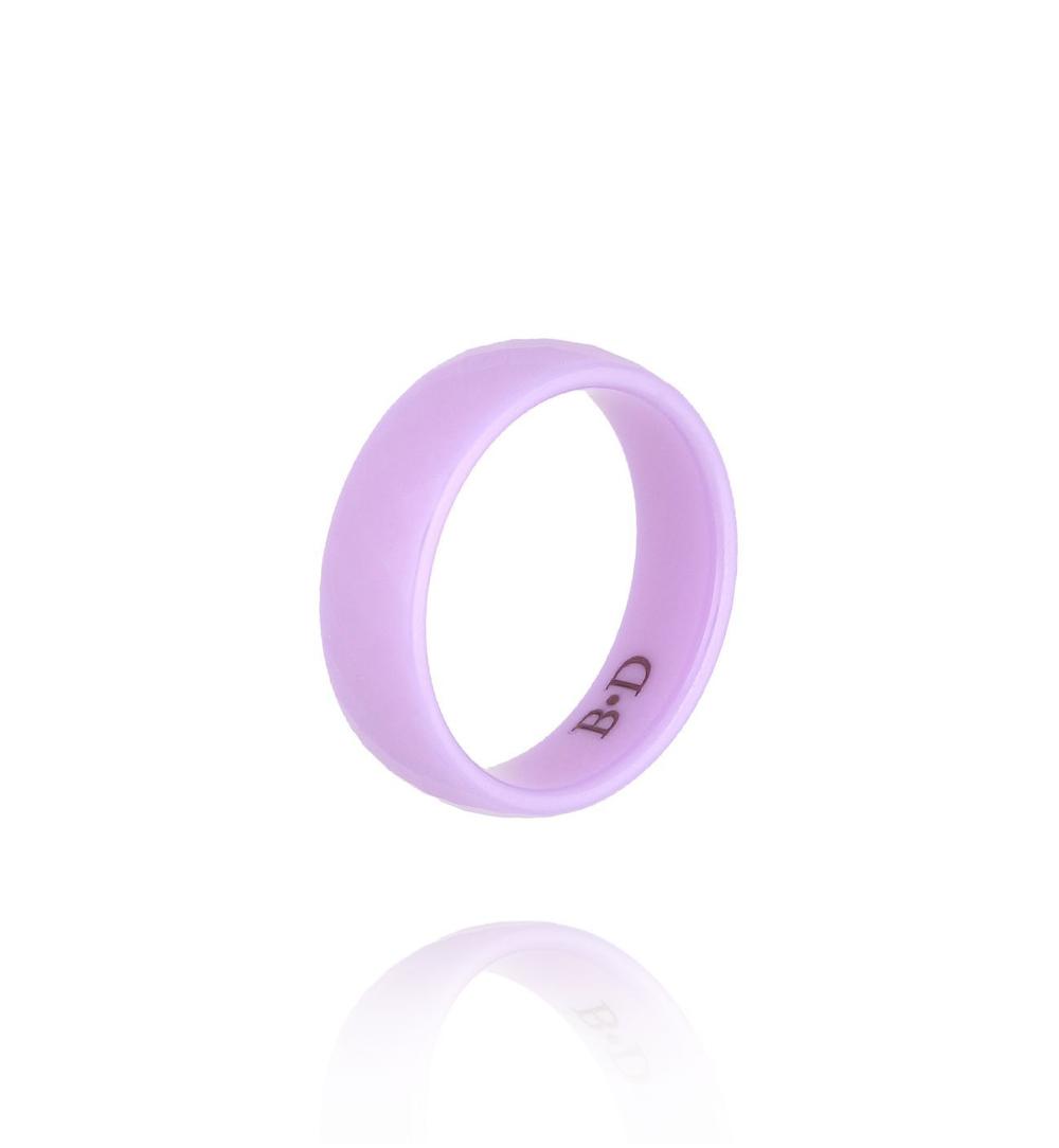 Obrączka z ceramiki fioletowa PFE0095