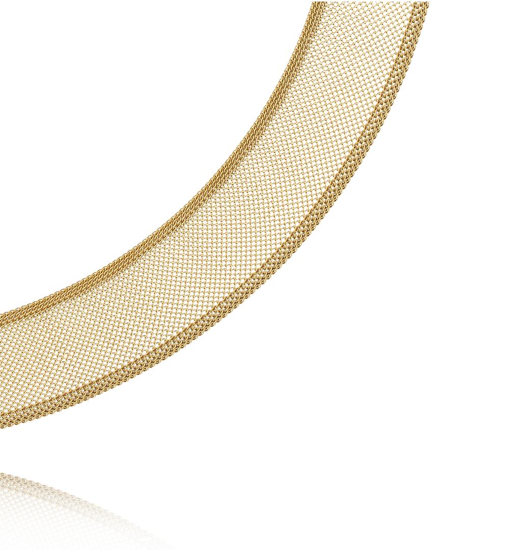 Naszyjnik choker złoty mesh NSY0601
