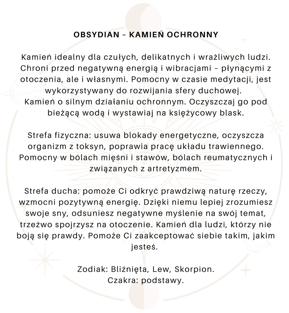 Kolczyki pozłacane kółeczka z obsydianem PROTECTION KGE0010