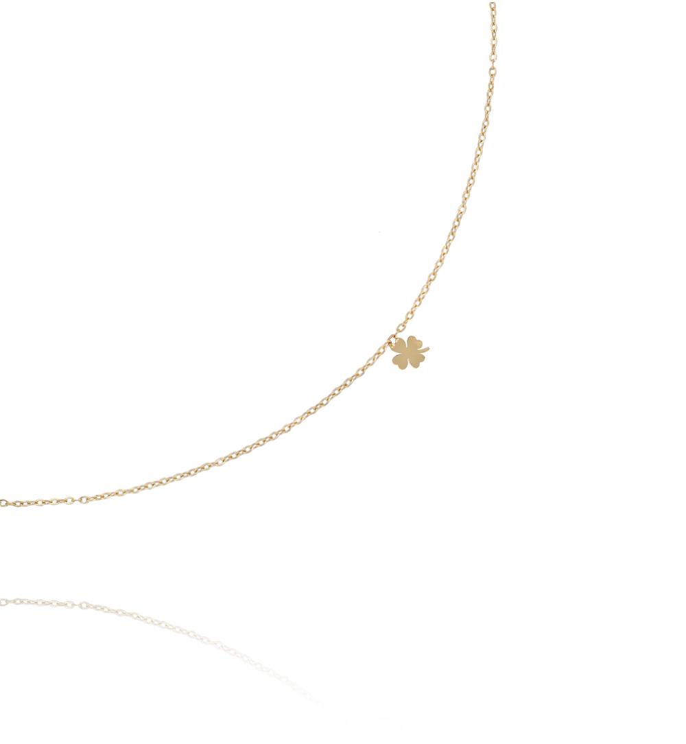 Naszyjnik z koniczynką złoty NSY0776