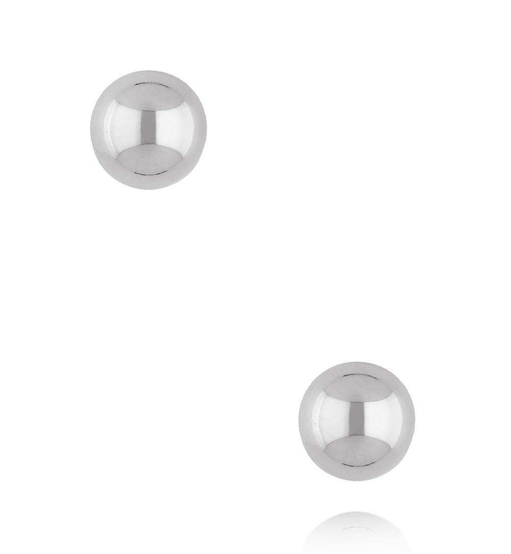 Kolczyki półkola ze stali szlachetnej srebrne KSY0642