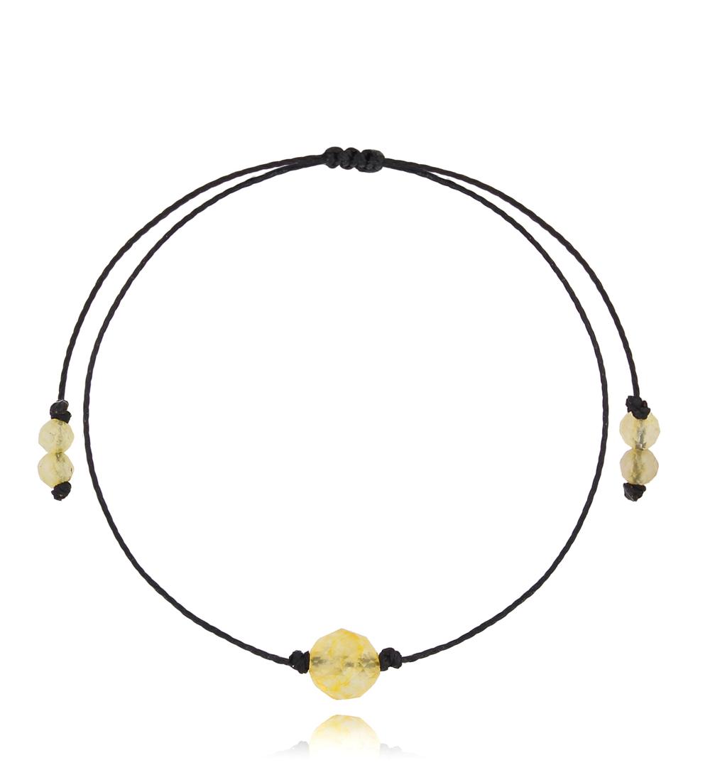 Bransoletka z żółtym opalem Birthstones BGL0735