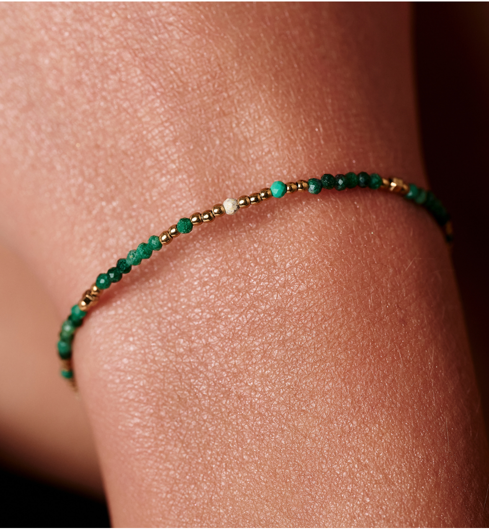 Bransoletka z zielonymi jadeitami Serenity BPA0465