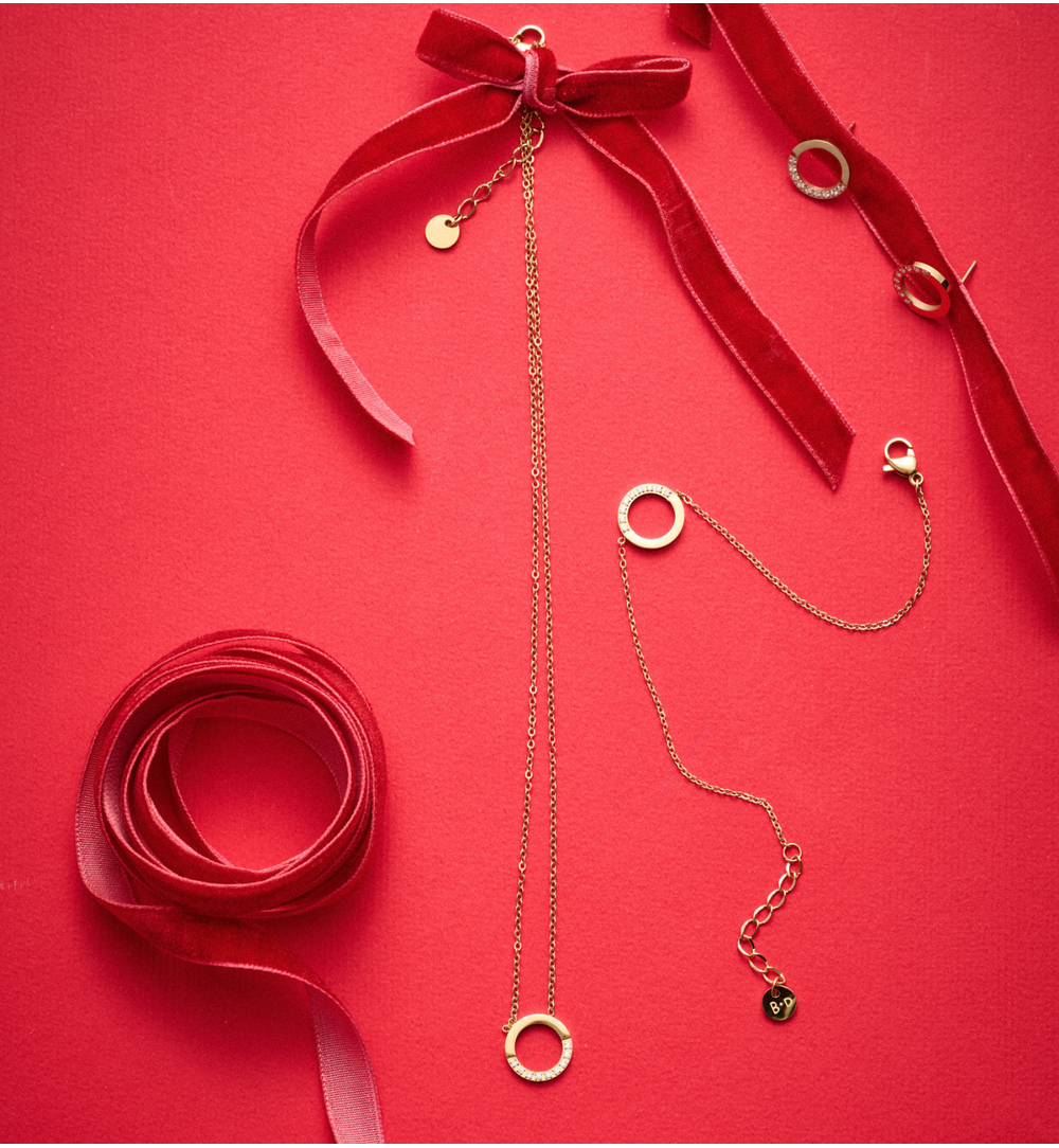 Kolczyki złocone z cyrkoniami – minimalistyczne koła KSY0356