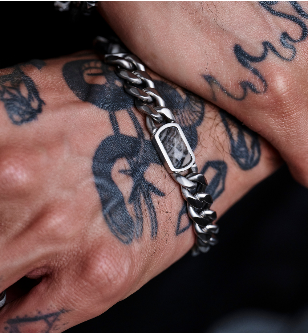 Bransoletka męska z jaspisami BMITC0962