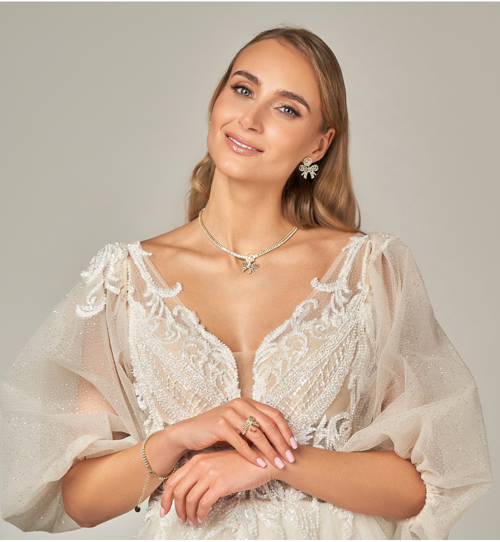 Bransoletka tenisowa z kryształkami Mariah 19 cm BSS0095