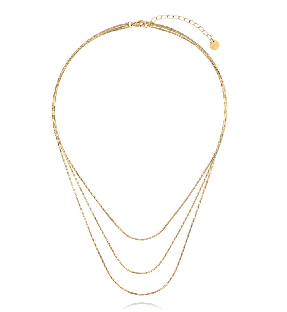 Naszyjnik potrójny typu snake chain NSY0625