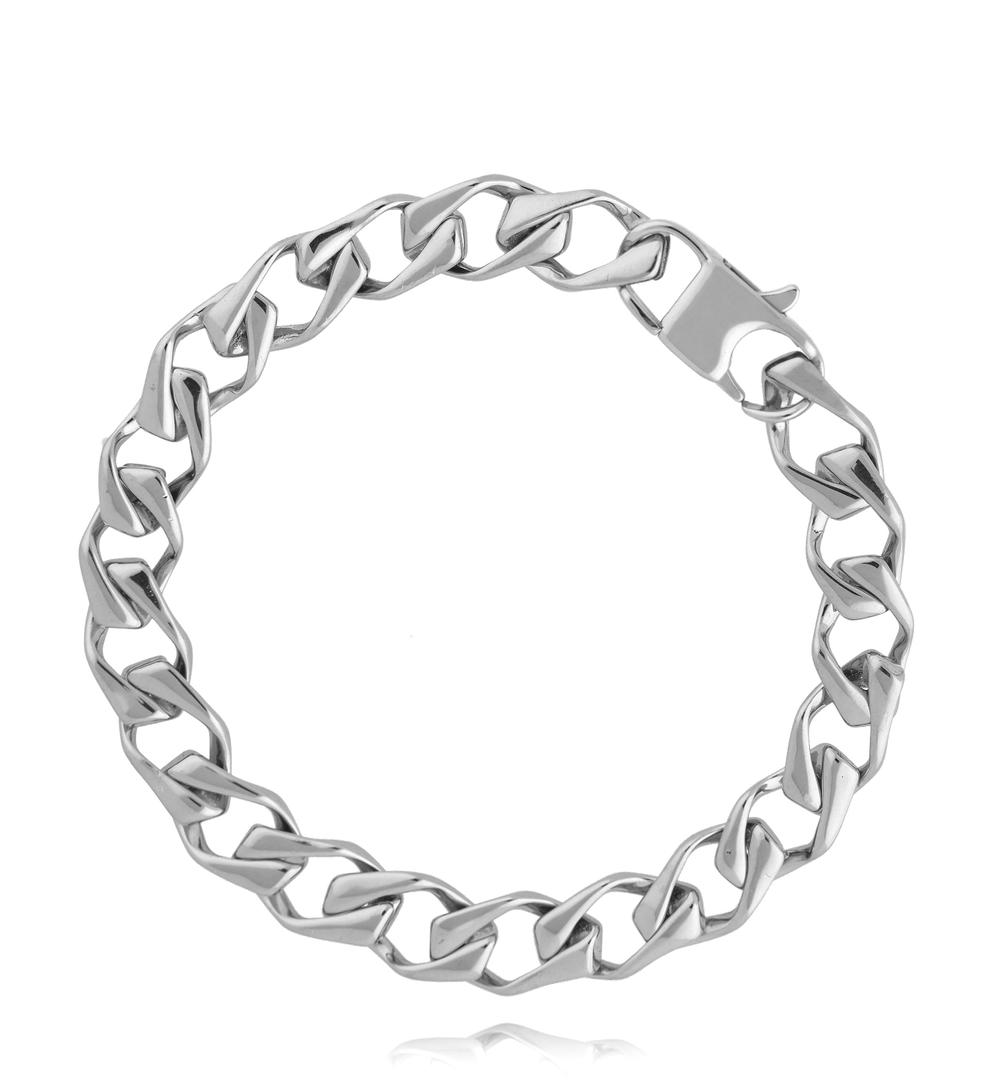 Zestaw męskich bransoletek w czerni i grafitowym srebrze ZN0100