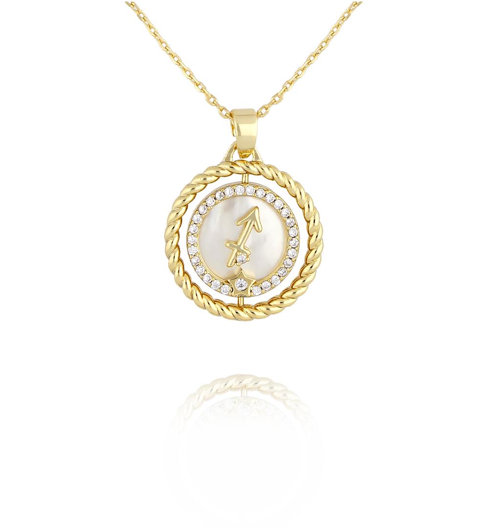 Naszyjnik znak zodiaku Strzelec NLU0040