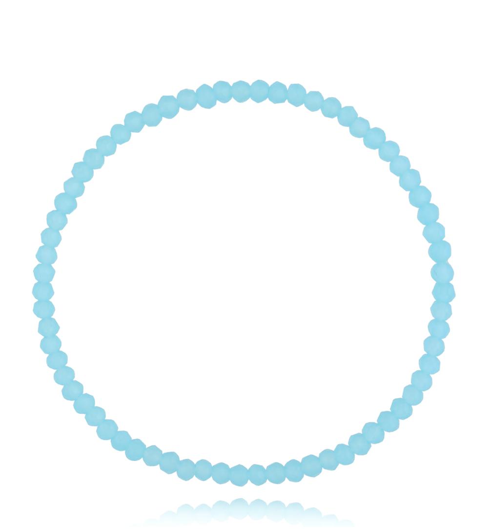 Bransoletka z niebieskimi kryształkami Luminous Crystal 3 mm BCY0268