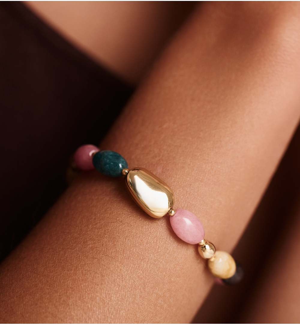 Bransoletka kolorowa z jadeitami BSC2301