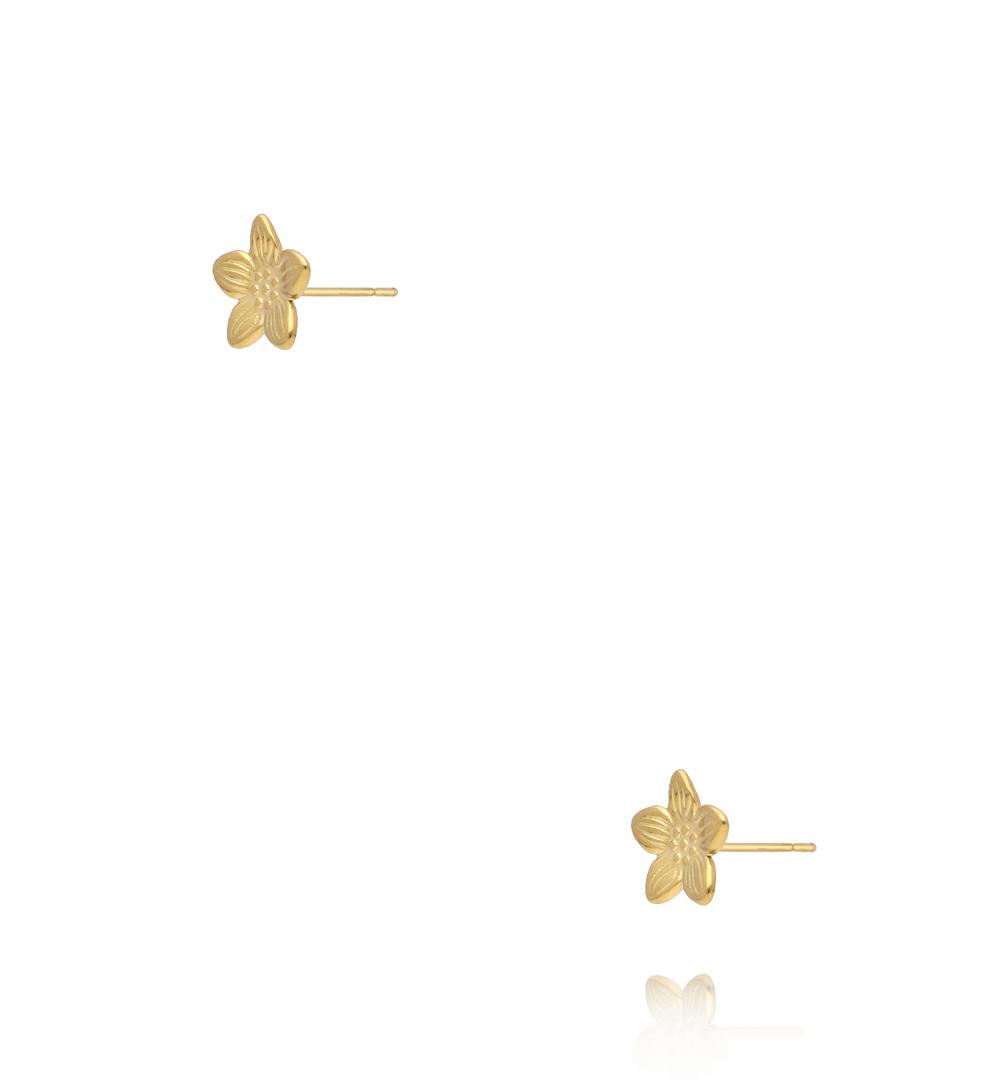 Kolczyki – złocone kwiatki KSY0558