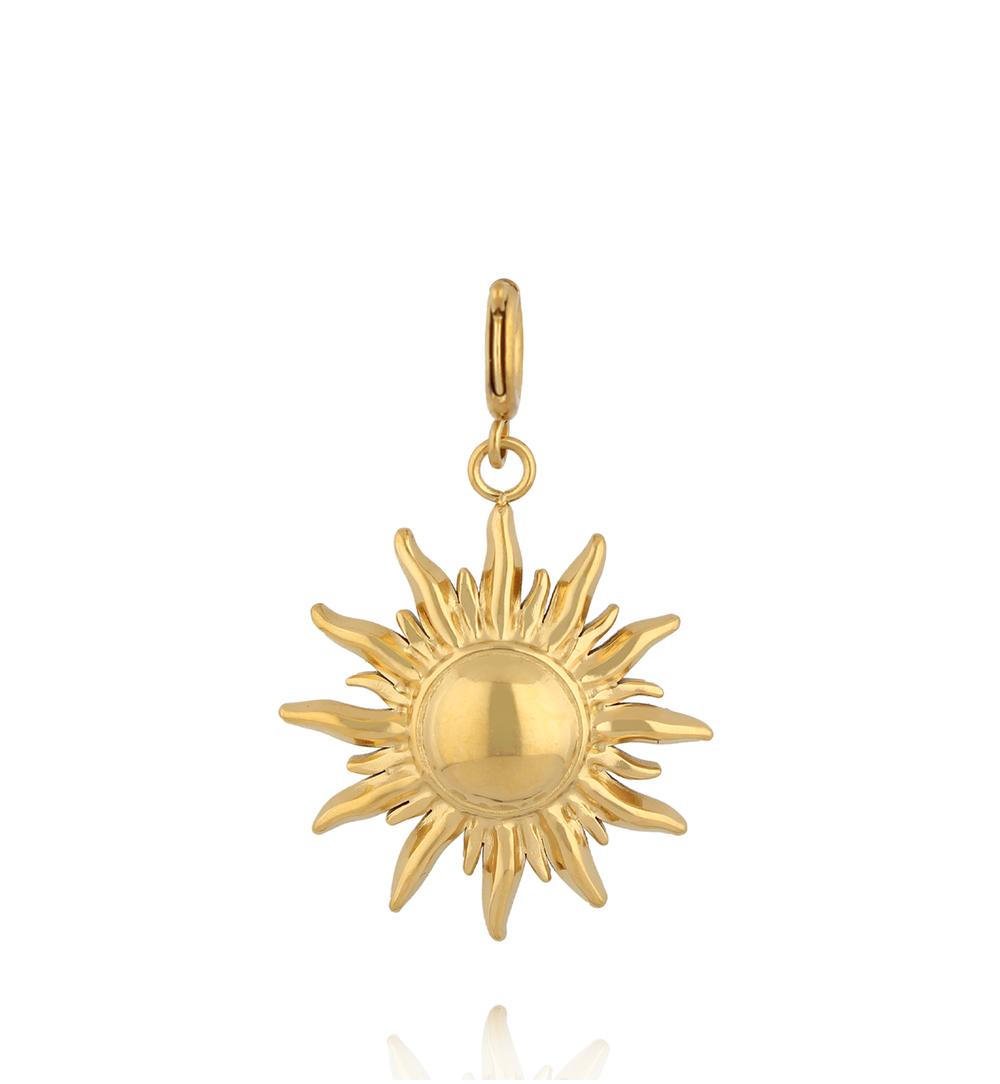 Charms złote słońce Boho CHA0113