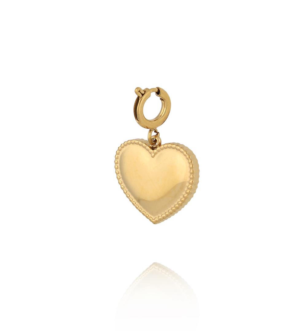 Charms złote serce duże CHA0205