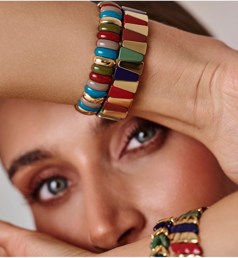 Zestaw kolorowych bransoletek ZN0113