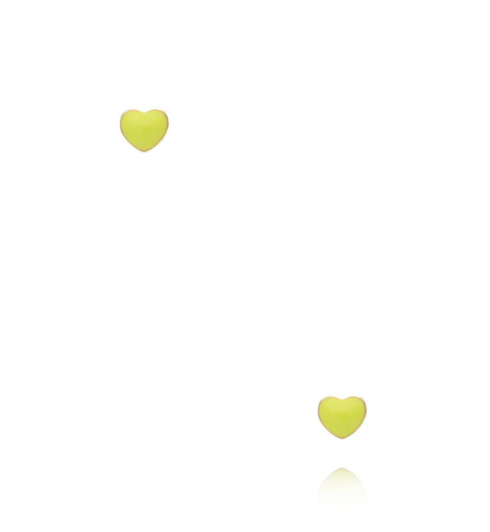 Zestaw kolczyków serca w pastelowych kolorach KMB0046