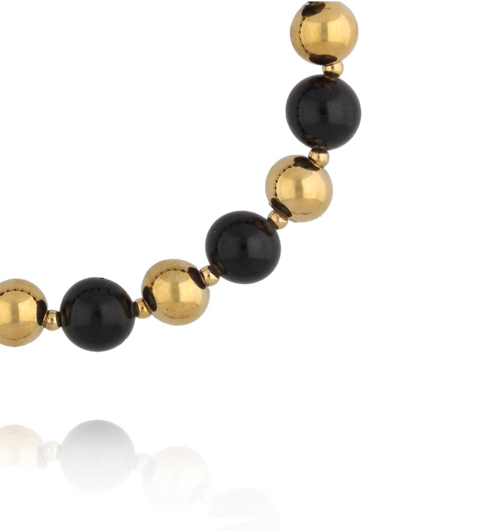 Bransoletka z naturalnego czarnego turmalinu BPA0633