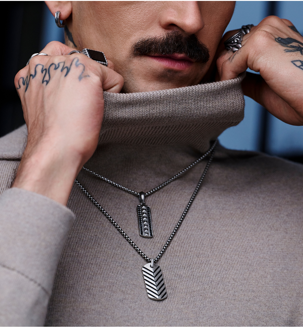 Naszyjnik męski srebrny Plumber NMITC0070