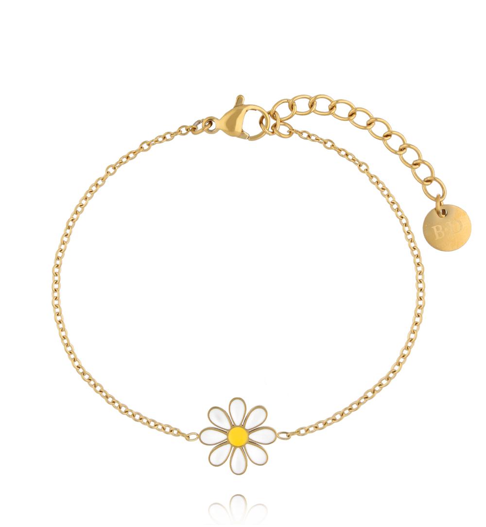 Zestaw biżuterii dla dziewczynki z kwiatuszkiem ZN0221