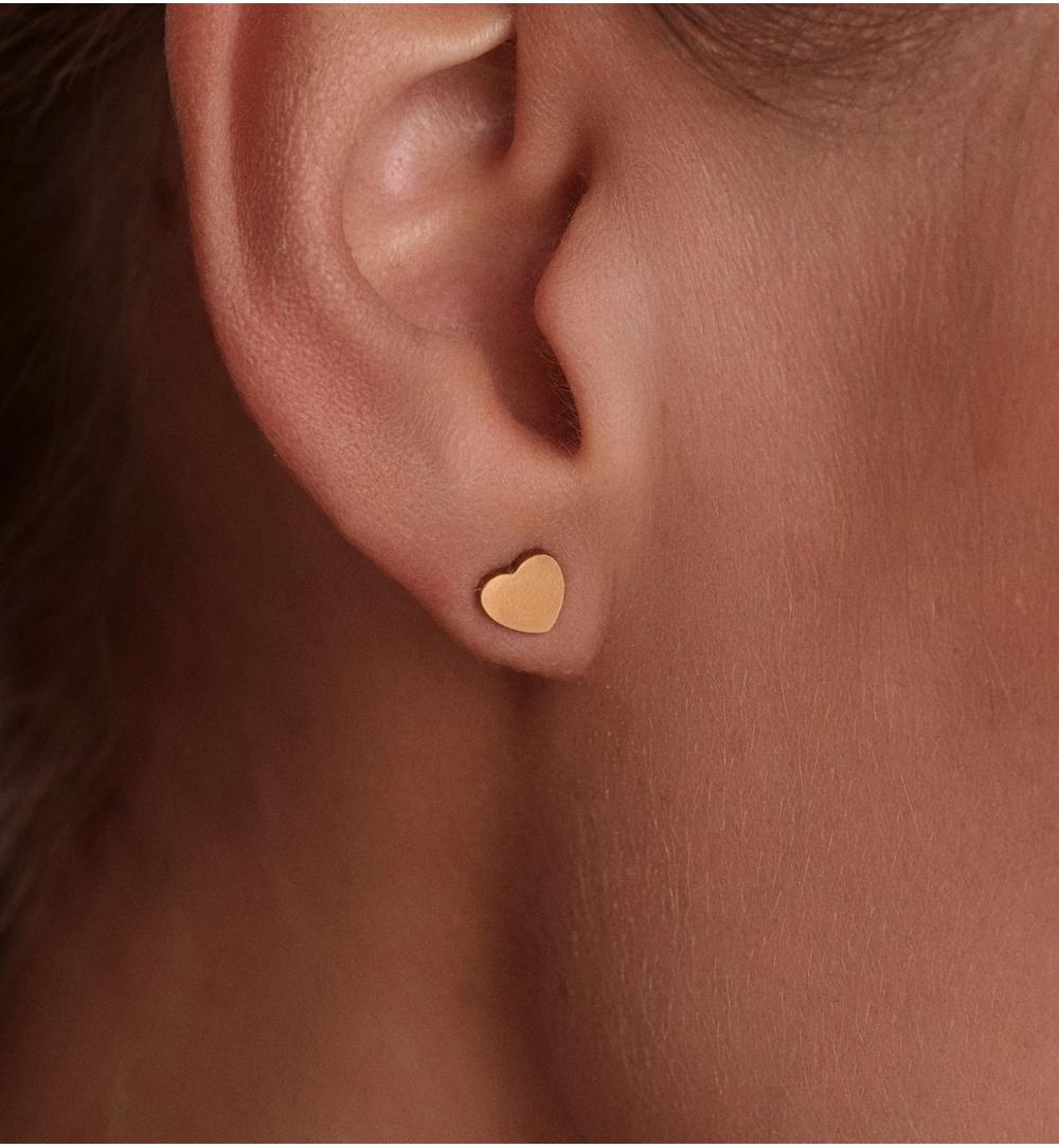 Kolczyki sztyfty w kształcie serca KSY0712