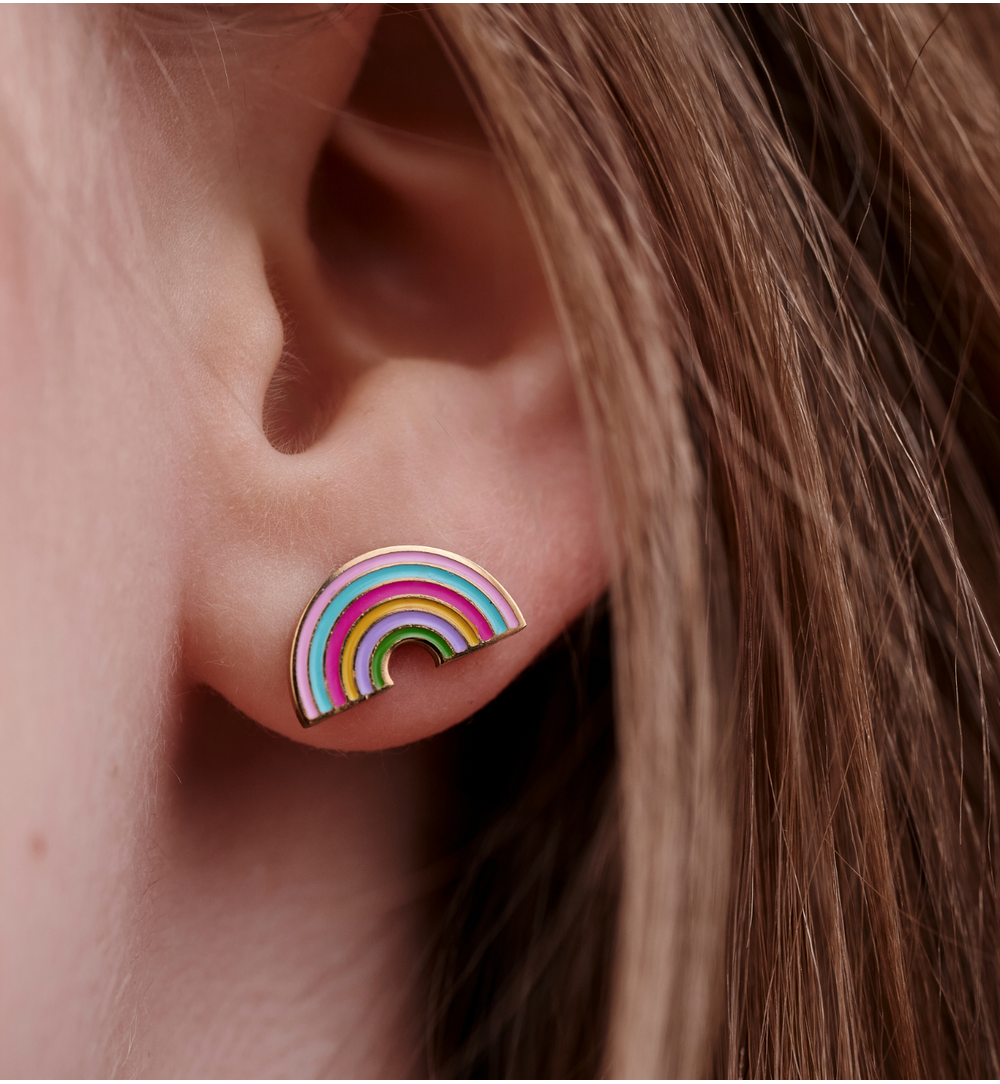 Zestaw biżuterii dla dziewczynki z tęczą ZN0228