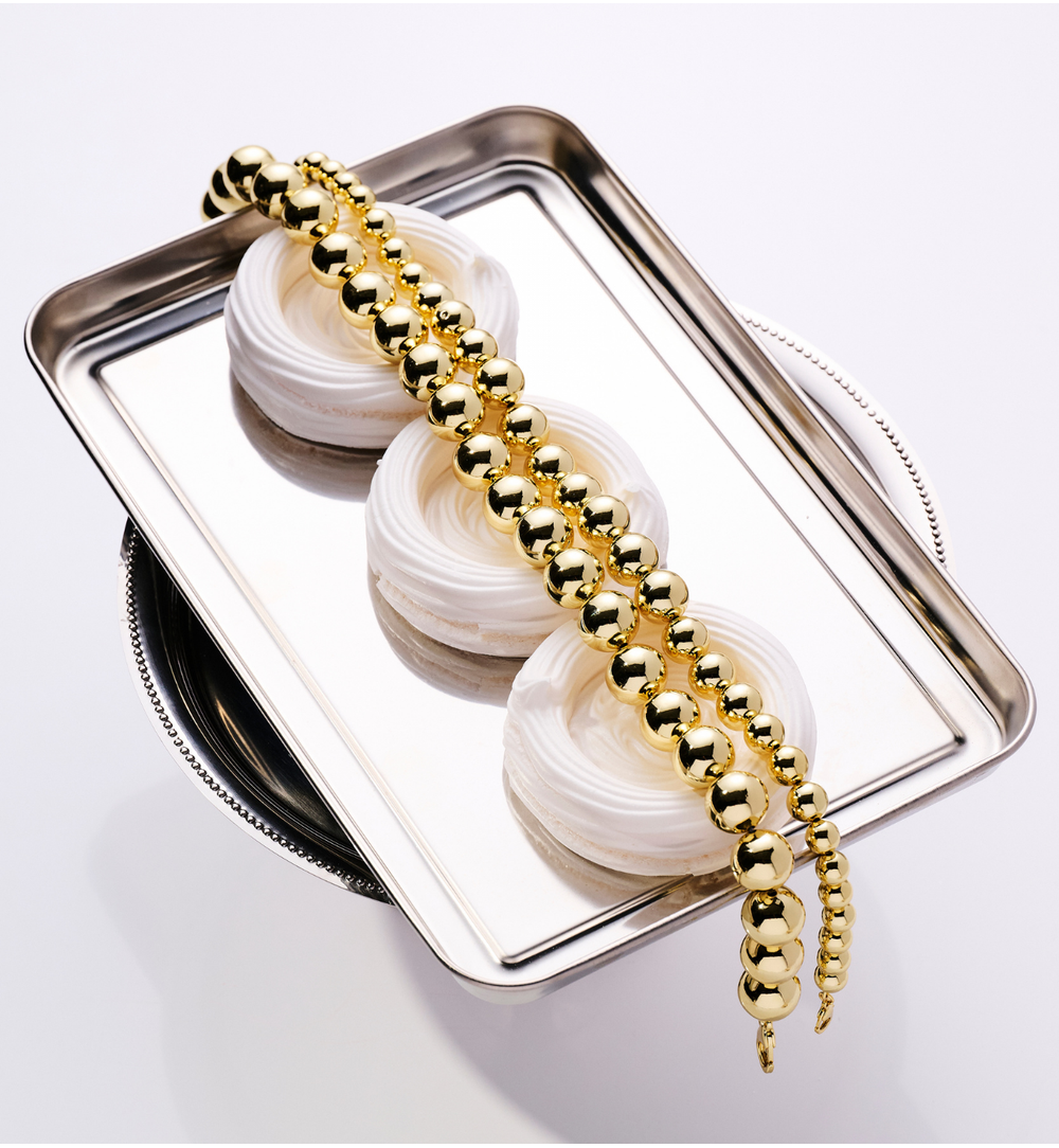 Naszyjnik złoty z kulkami Allegra NRG0523