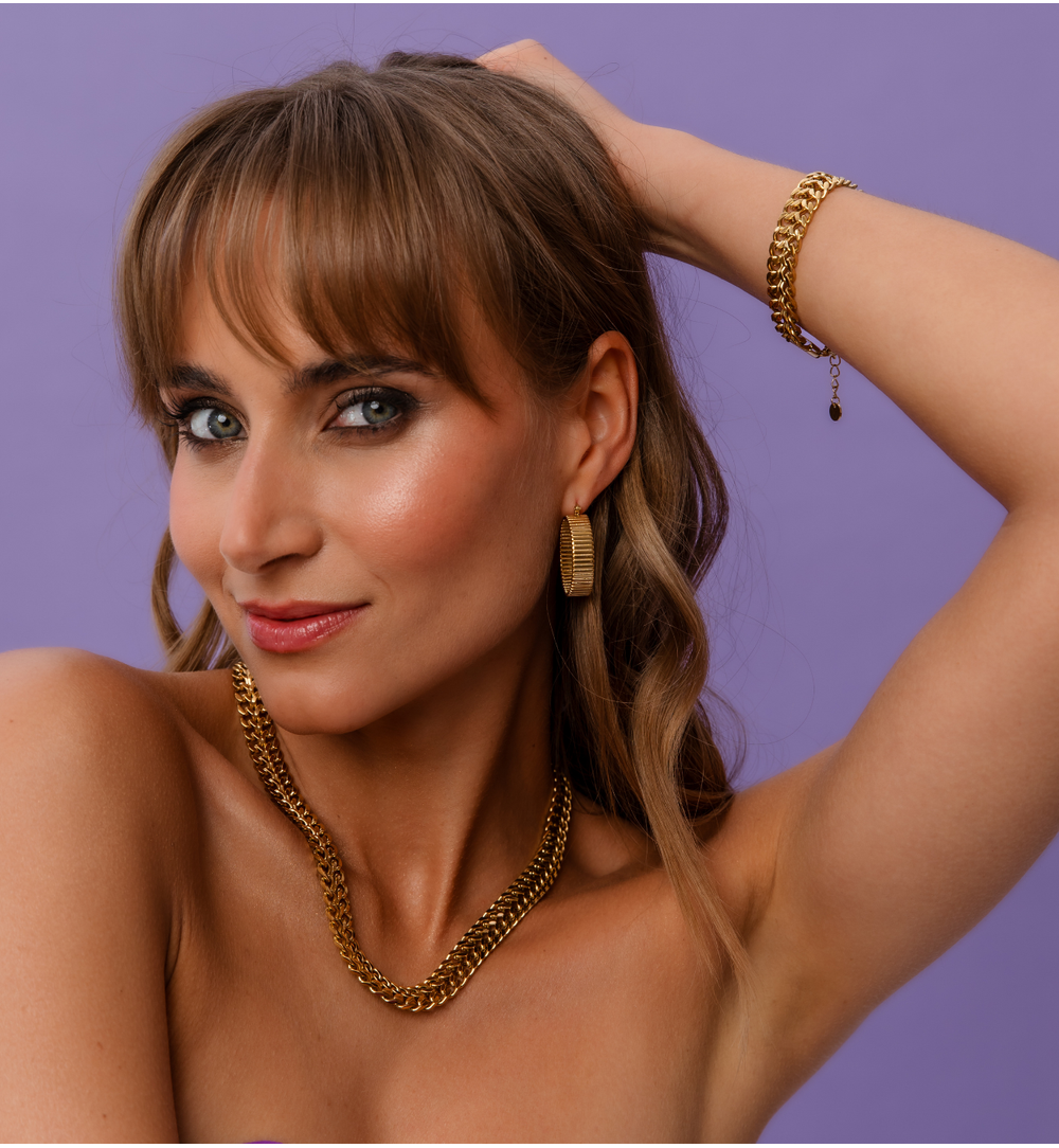 Bransoletka złoty łańcuch BSY0326