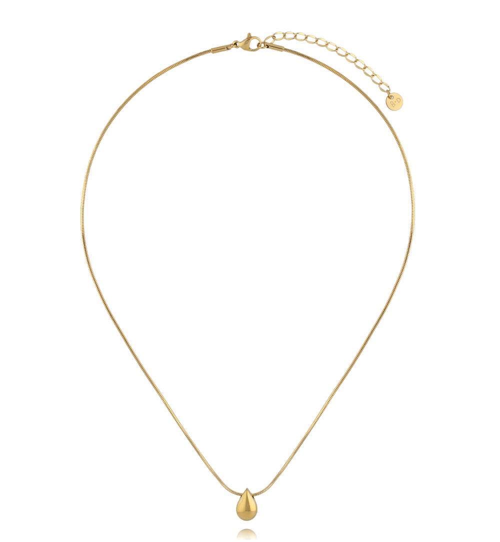 Naszyjnik z zawieszką kroplą złoty NSY0627
