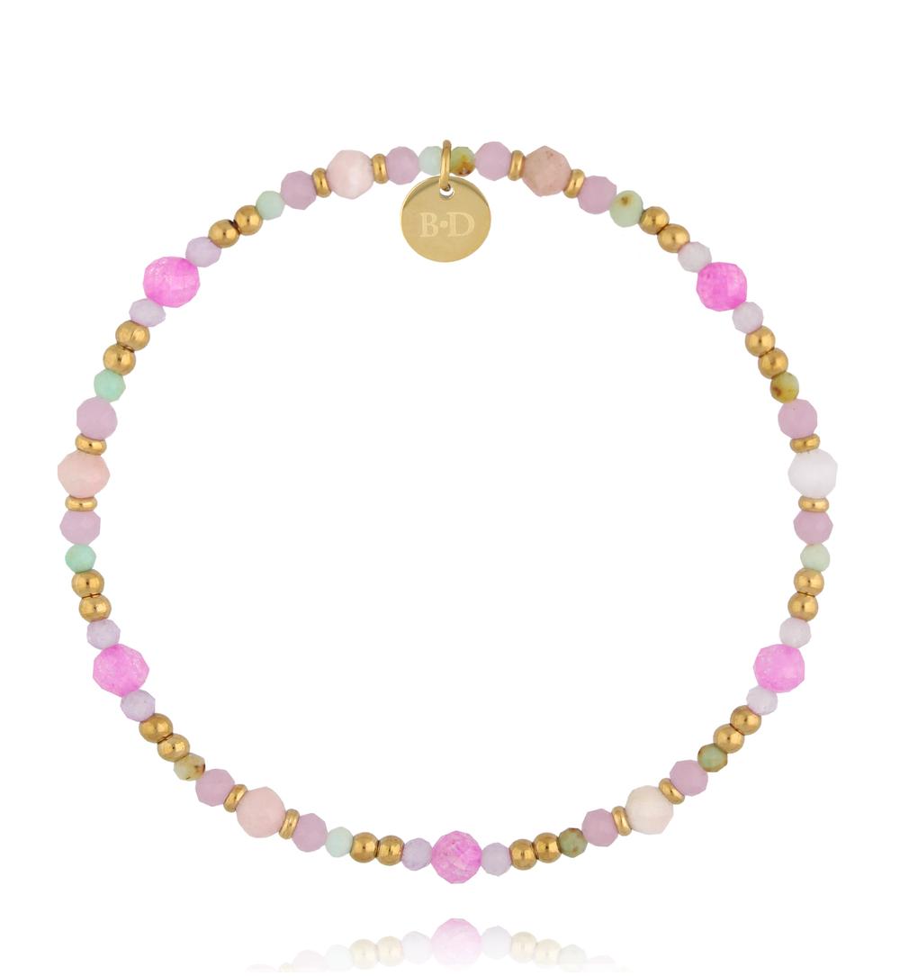 Bransoletka różowa pastelowa Rosy Glow BTW3788