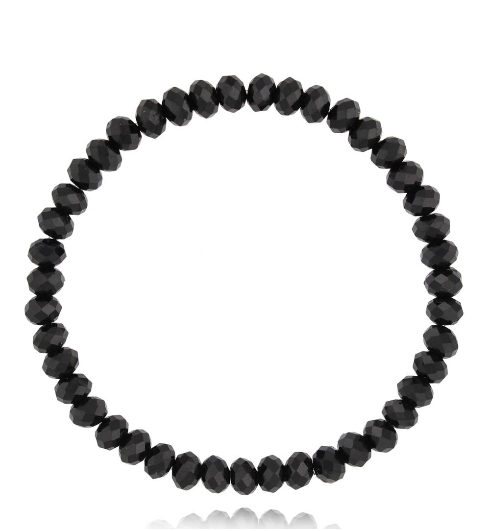 Bransoletka czarna z turmalinami Basic BTW2317