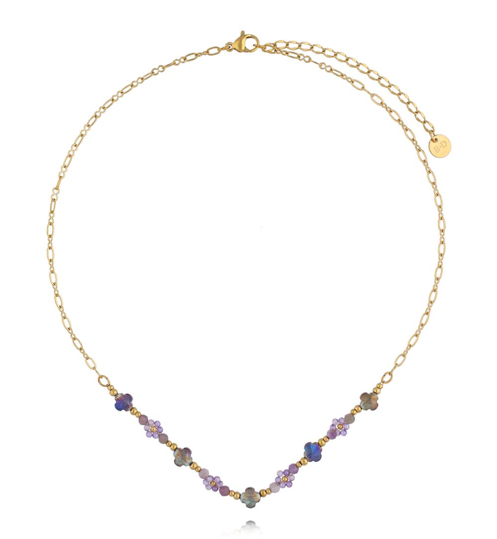 Naszyjnik z ametystami NTW1617