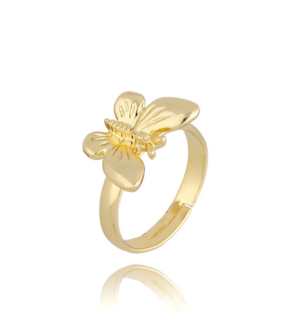 Pierścionek ze złotym motylkiem Seila PMI0109