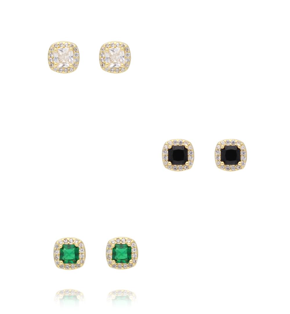 Zestaw kolczyków z cyrkoniami KSS2262