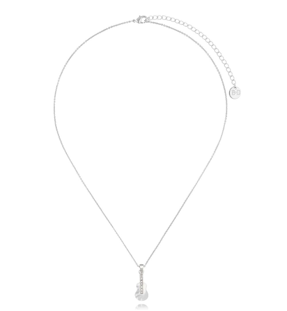Naszyjnik srebrny z gitarą Glam Charms NS0286