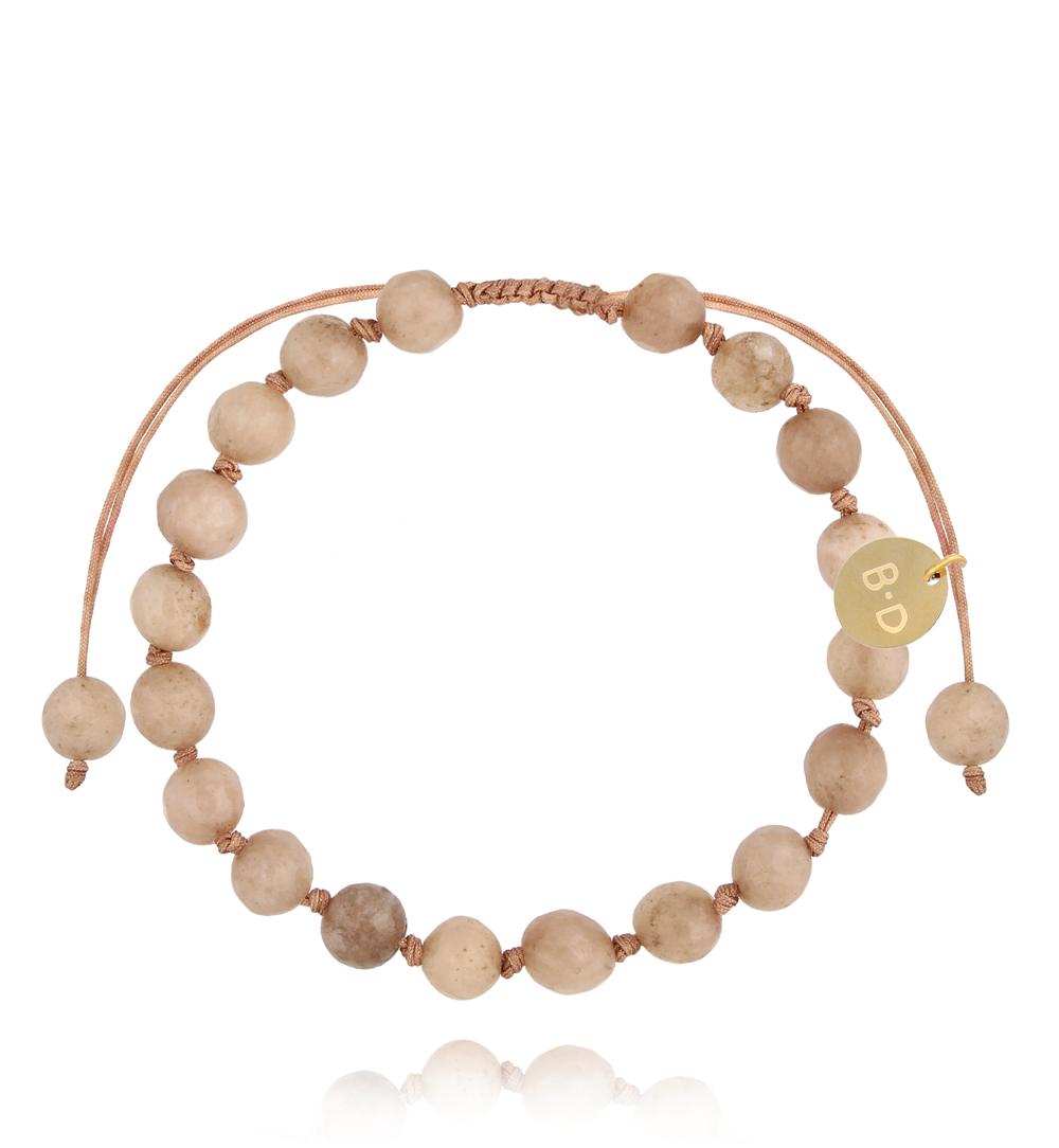 Bransoletka z brązowymi jadeitami Jade BSH0155