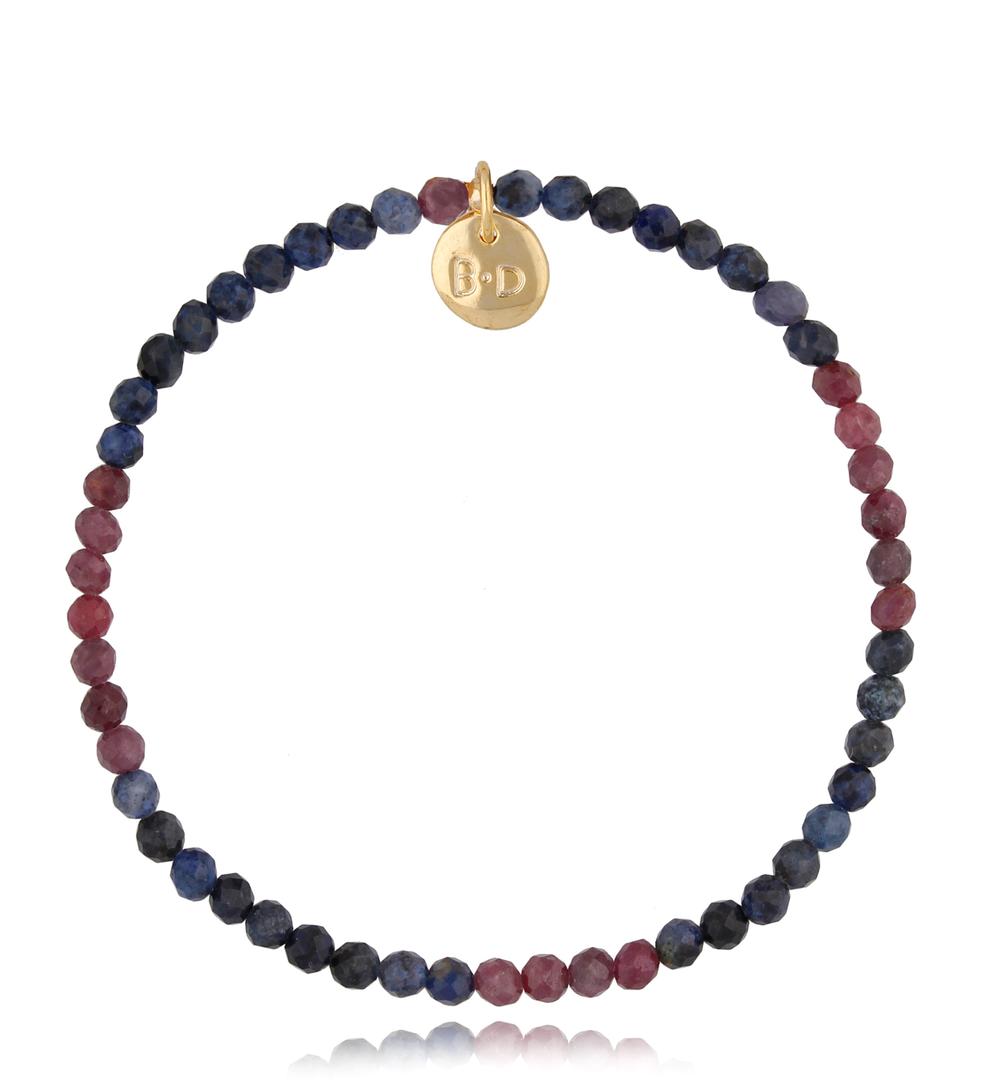 Bransoletka z rubinami i szafirami Lerma BTW1225