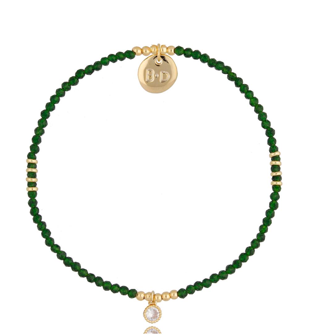 Bransoletka zielona Petit Glam BTW0756