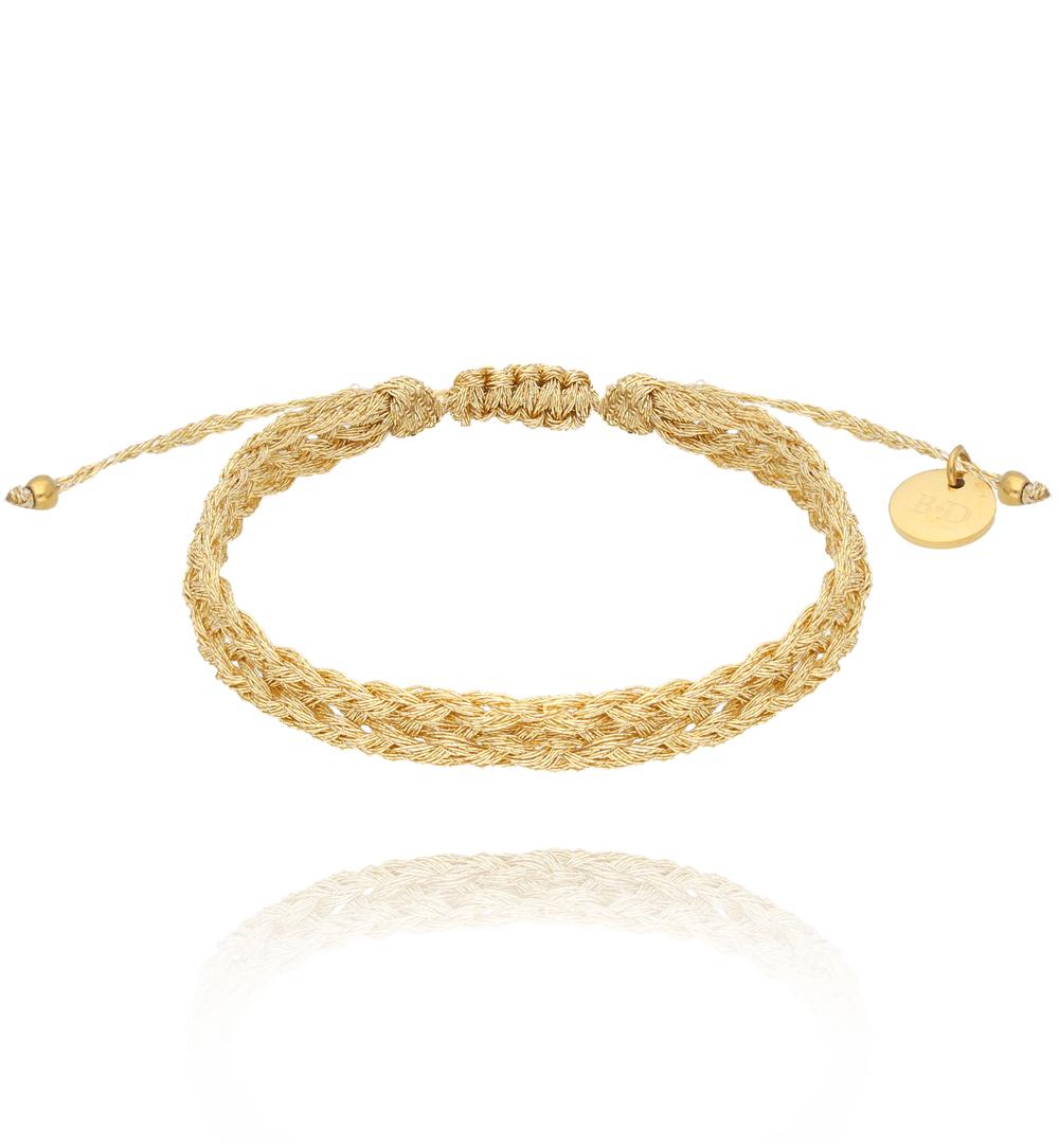 Bransoletka złota pleciona Braided BSC1883