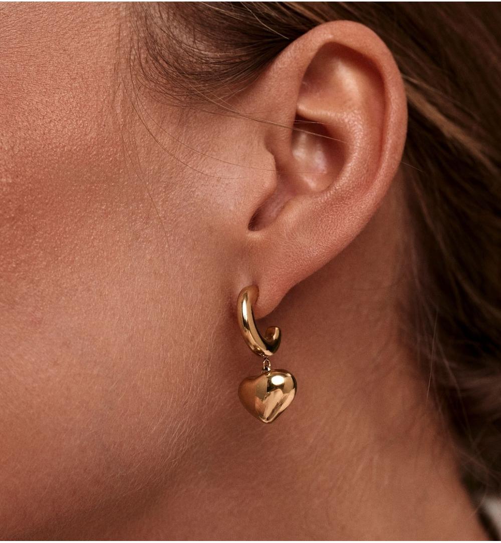 Zestaw biżuterii z bordowymi kamieniami i koniczynką ZN0231