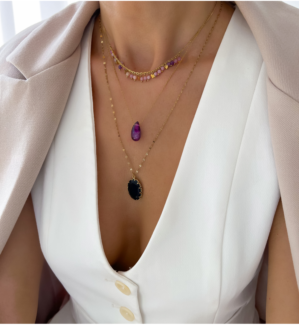 Naszyjnik z ametystami Paradise Jewels NPA1251