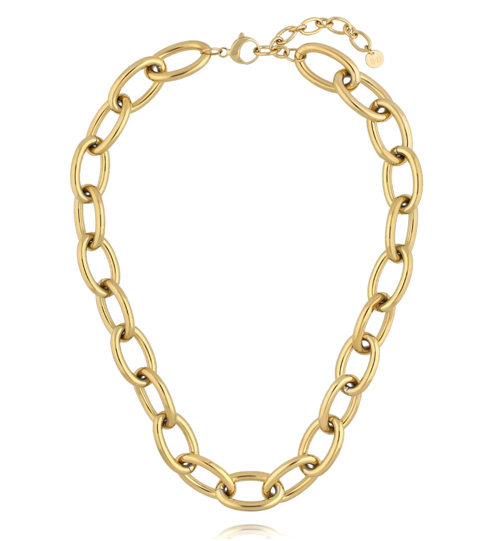 Naszyjnik – złoty łańcuch o masywnych ogniwach NEA0045