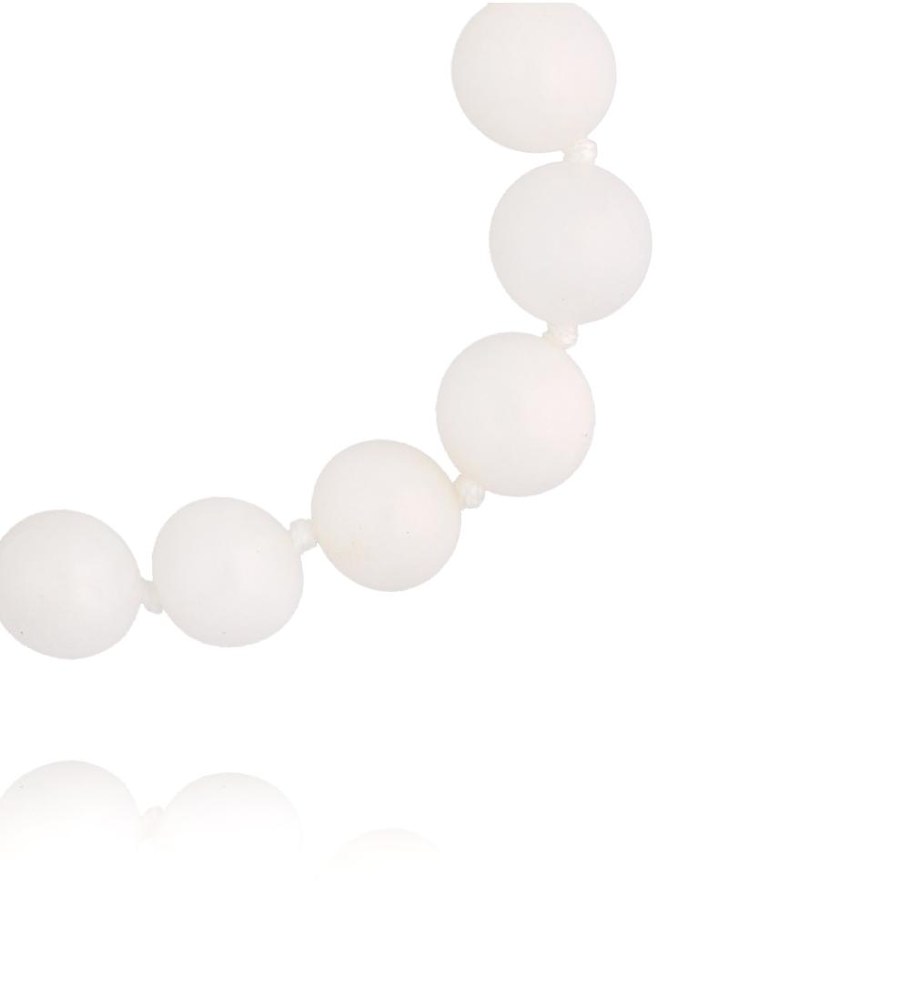 Bransoletka Pure White z jadeitami BPA0673